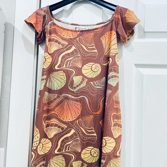 Fighting Eel | Dresses | Nwot Fighting Eel Brown Shell Off The Shoulder Dress Sz Xs New | Poshmark Fighting Eel | Dresses | Nwot Fighting Eel Brown Shell Off The Shoulder Dress Sz Xs New | Poshmark